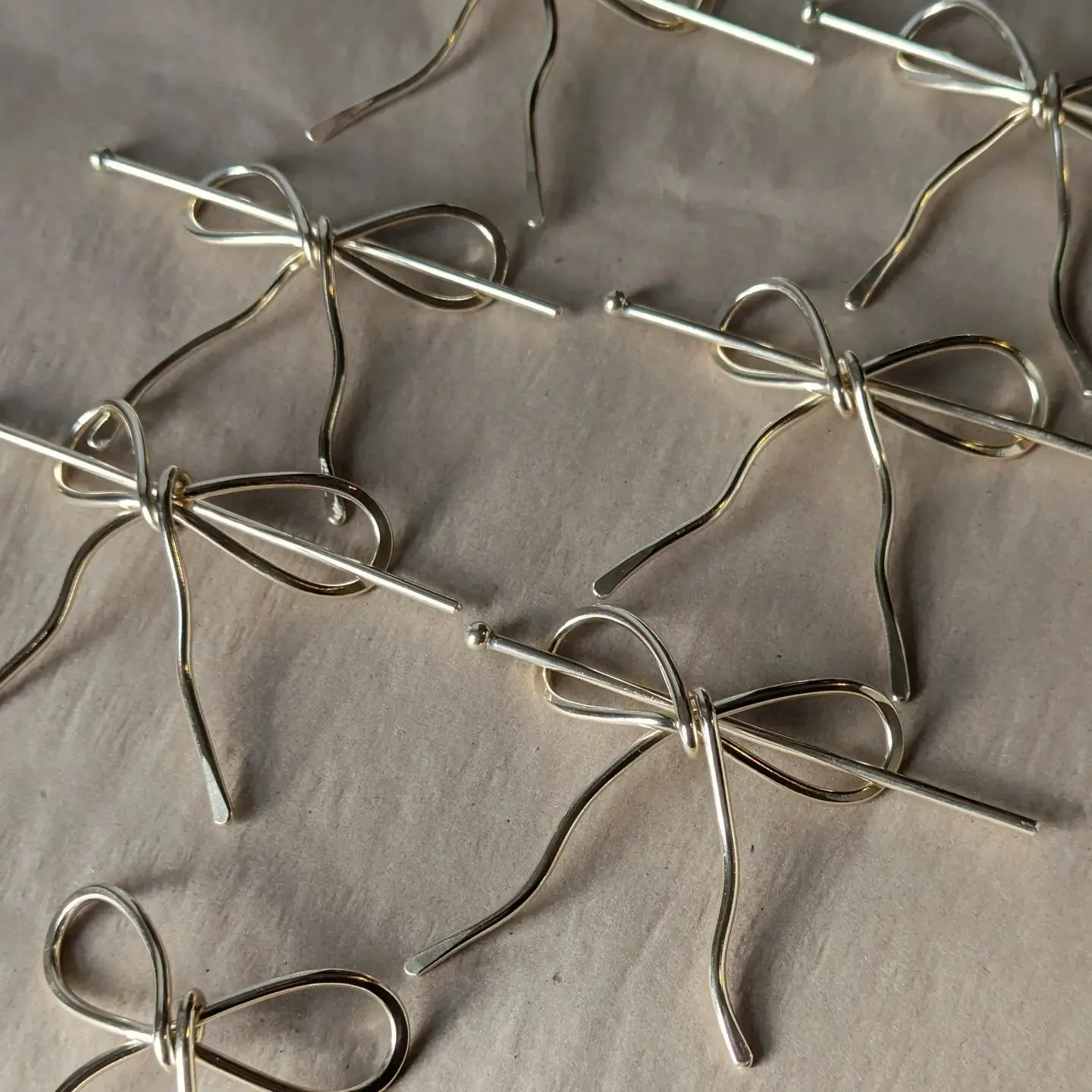 bow hair pin slide
