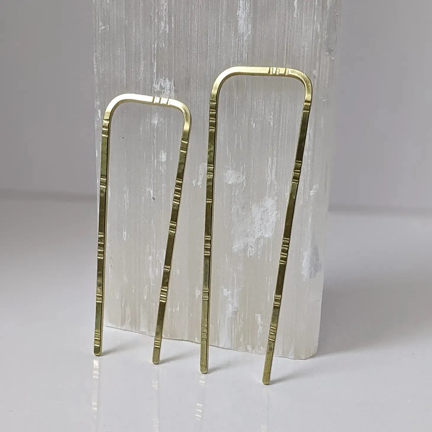 brass hair fork - sol