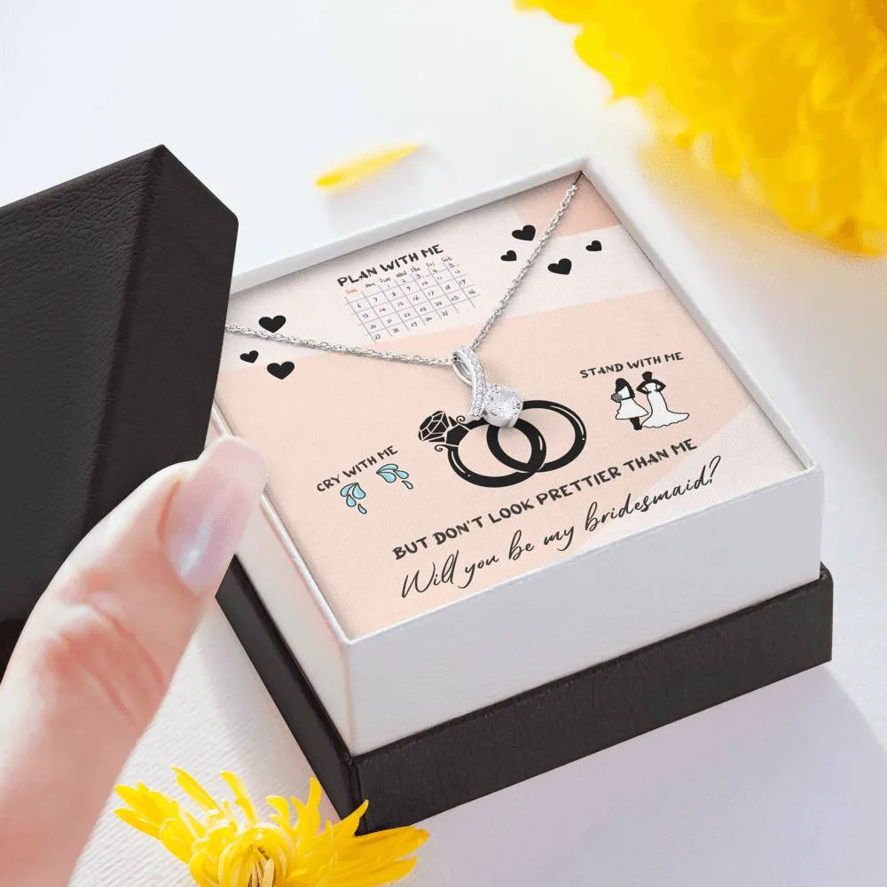 Bridesmaid Gift Jewelry Necklace Gift  - Bridesmaid Proposal