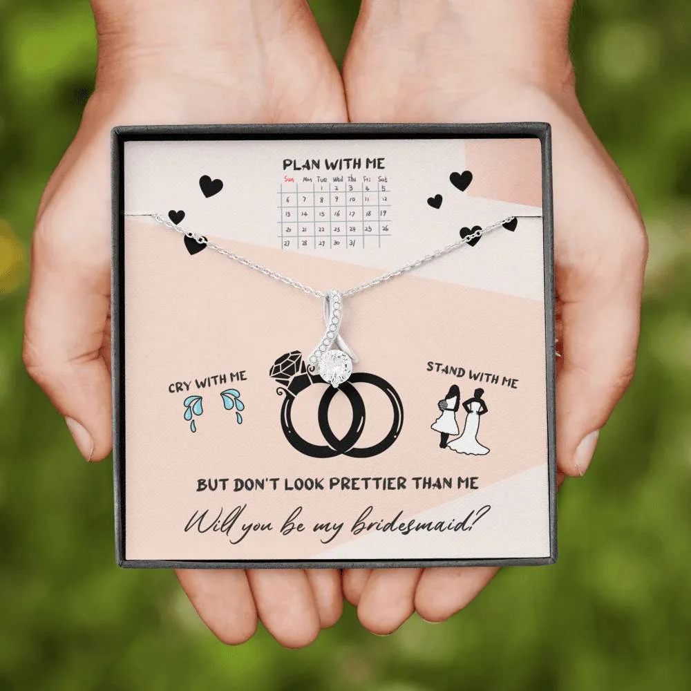 Bridesmaid Gift Jewelry Necklace Gift  - Bridesmaid Proposal