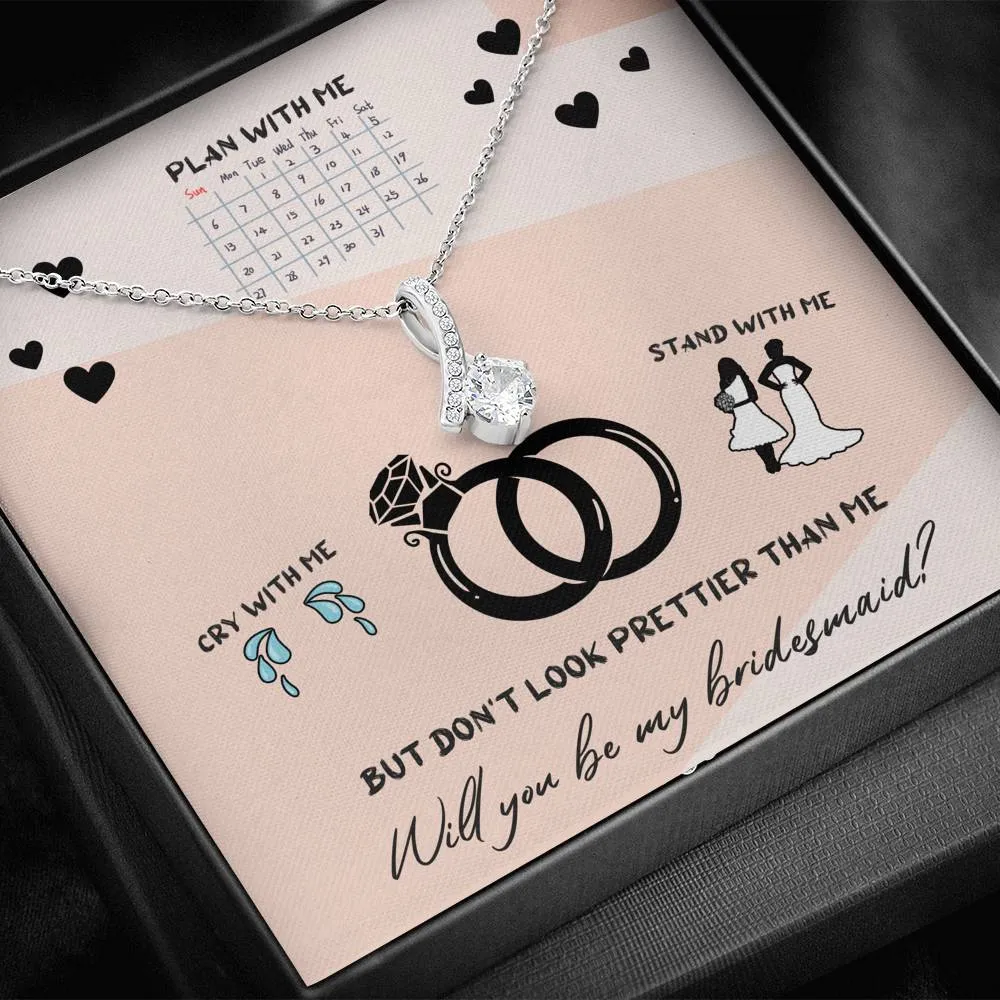 Bridesmaid Gift Jewelry Necklace Gift  - Bridesmaid Proposal