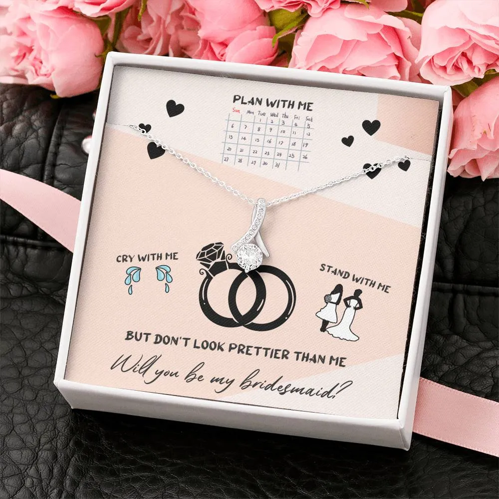 Bridesmaid Gift Jewelry Necklace Gift  - Bridesmaid Proposal
