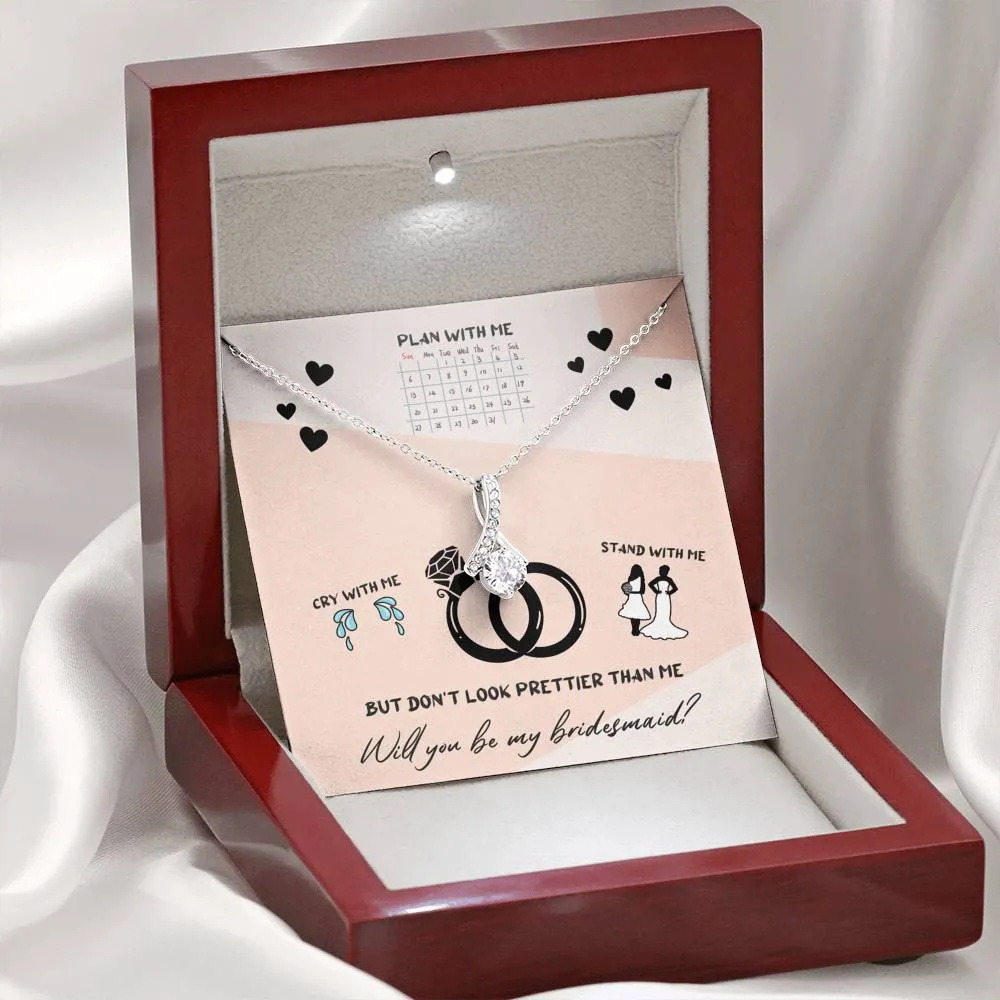 Bridesmaid Gift Jewelry Necklace Gift  - Bridesmaid Proposal