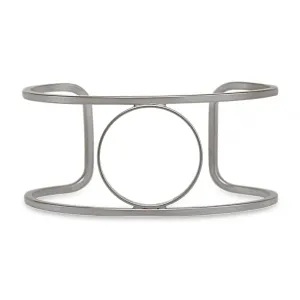 Center Circle Silver Cuff