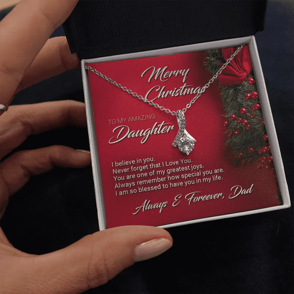 Christmas Gift For Daughter From Dad Necklace