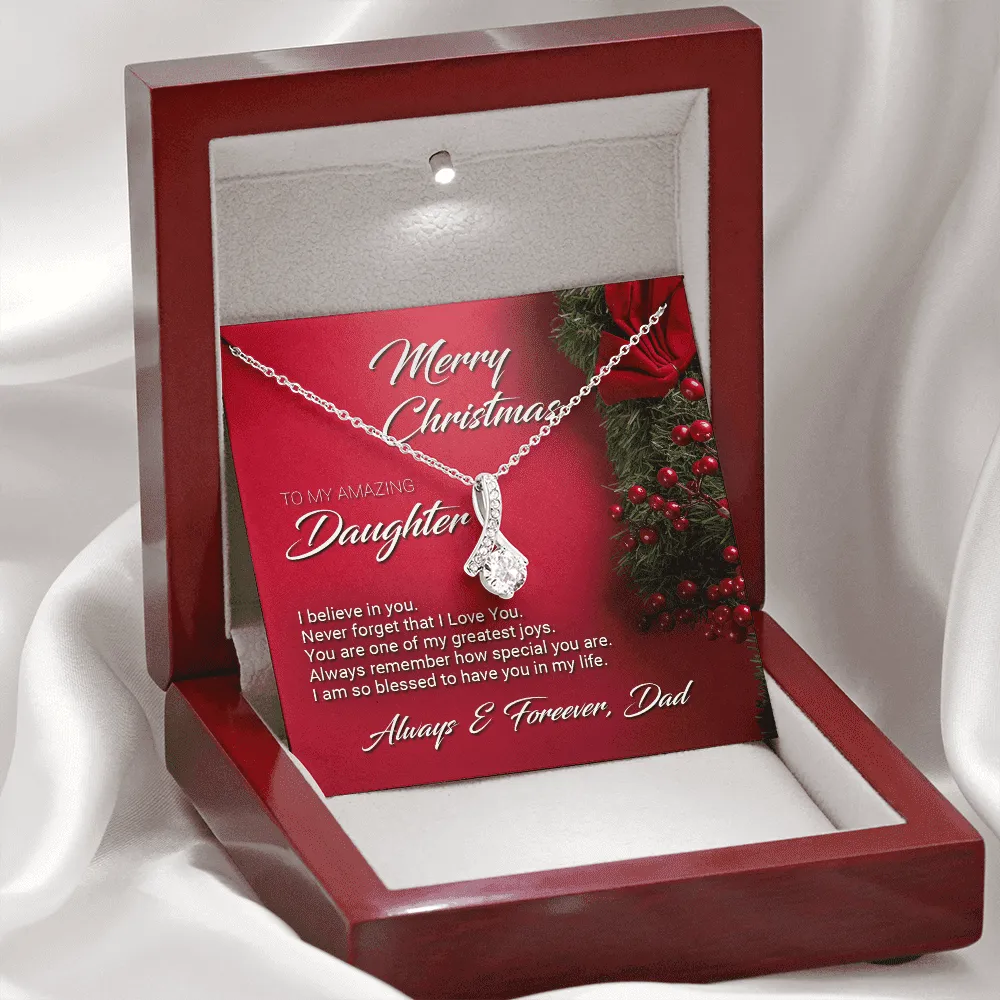 Christmas Gift For Daughter From Dad Necklace