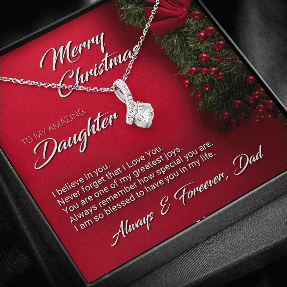 Christmas Gift For Daughter From Dad Necklace