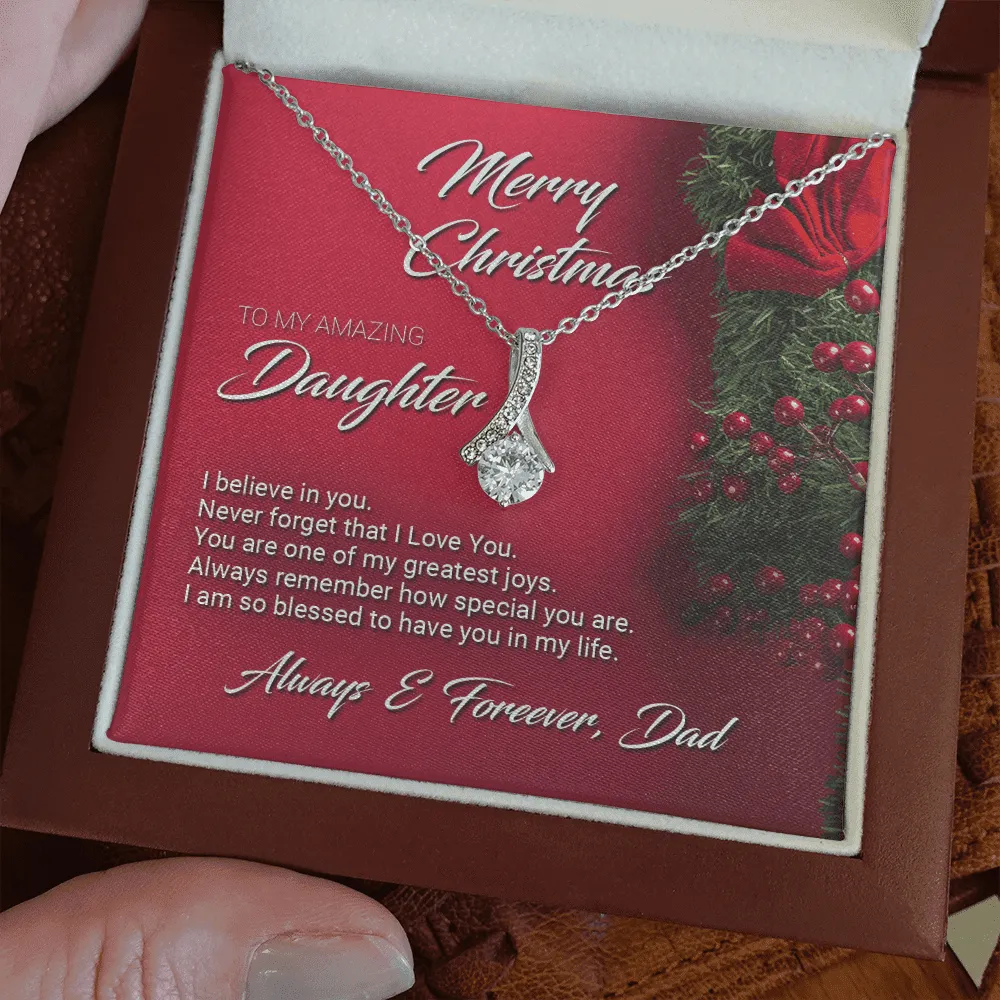 Christmas Gift For Daughter From Dad Necklace
