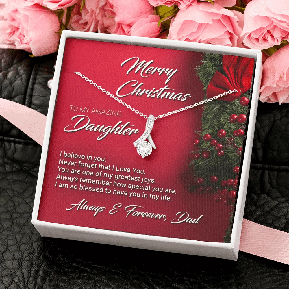 Christmas Gift For Daughter From Dad Necklace