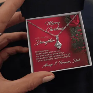 Christmas Gift For Daughter From Dad Necklace