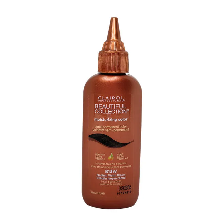 Clairol Professional 13W Medium Warm Brown - Moisturizing Semi Permanent Hair Color, 3oz