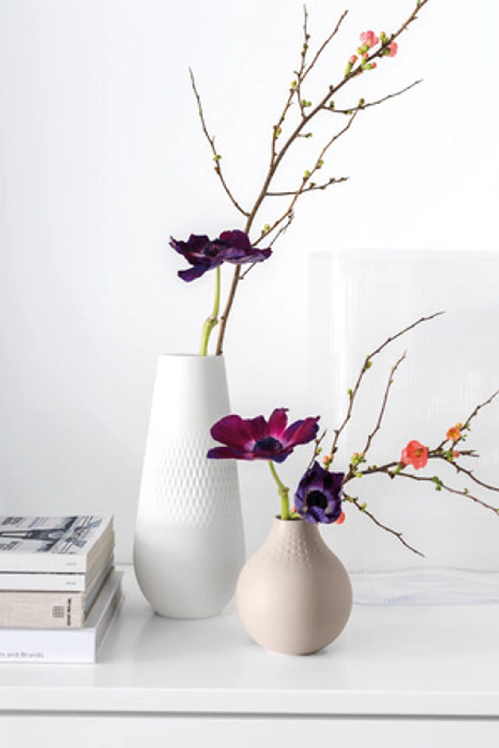 Collier Blanc Vase Carre Tall VB1016815515