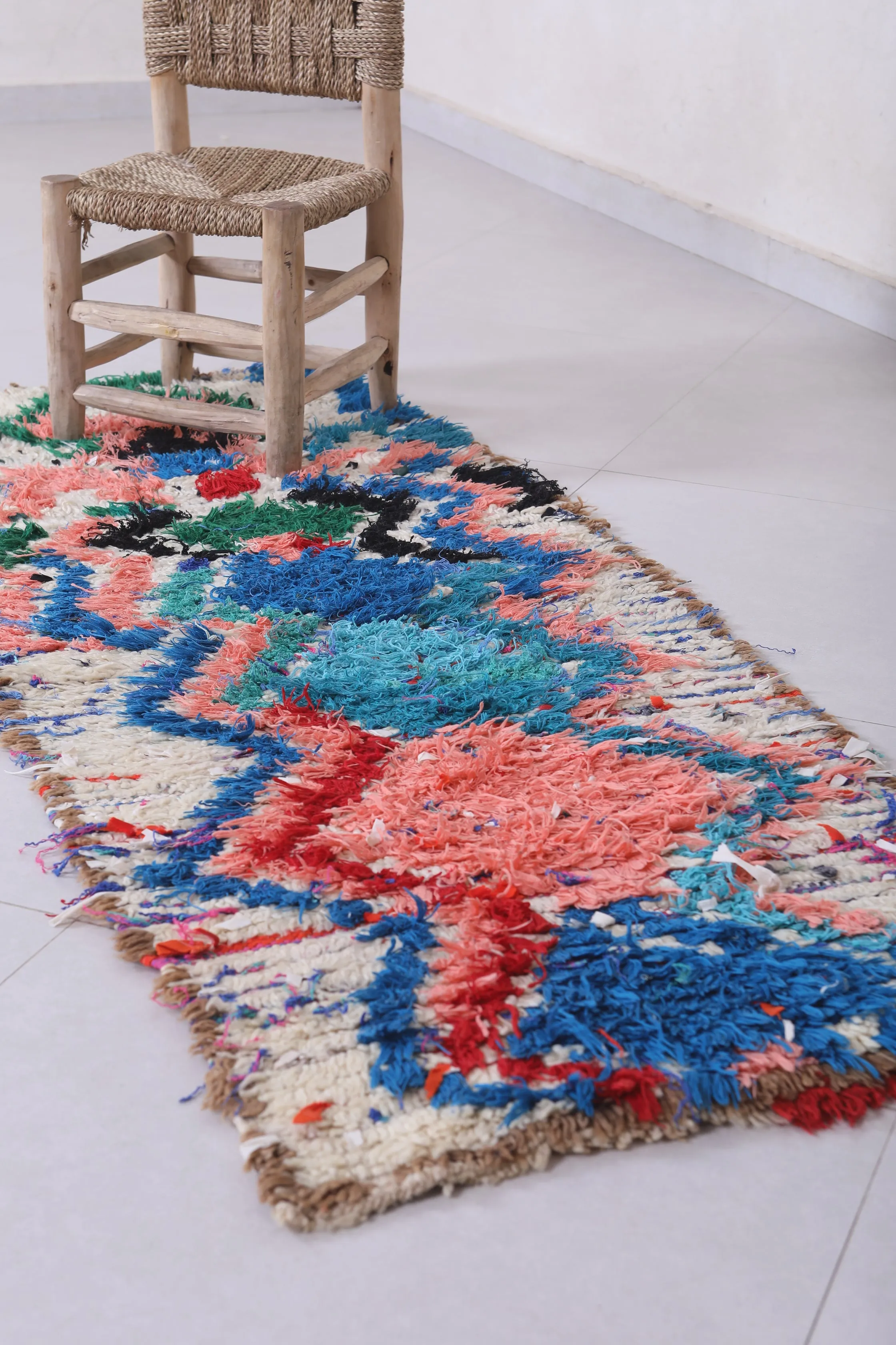 Colorful Moroccan Berber Rug - 2.3 X 5.6 Feet
