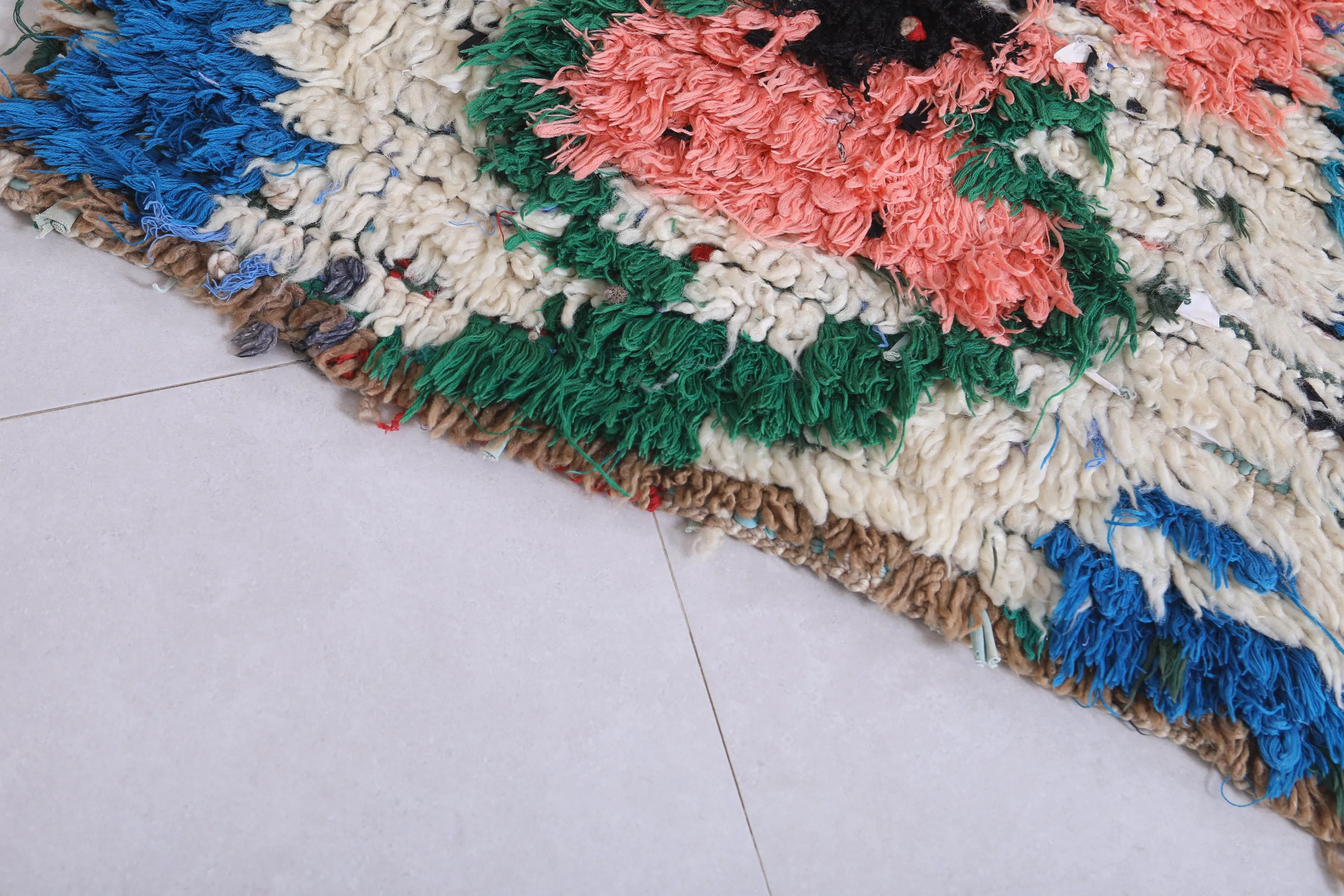 Colorful Moroccan Berber Rug - 2.3 X 5.6 Feet
