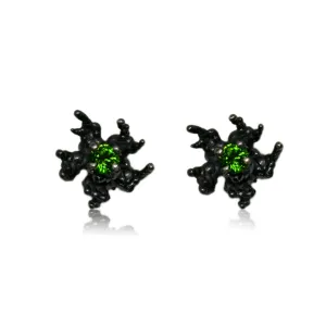Coral Reef Earrings Black with Diopsyd