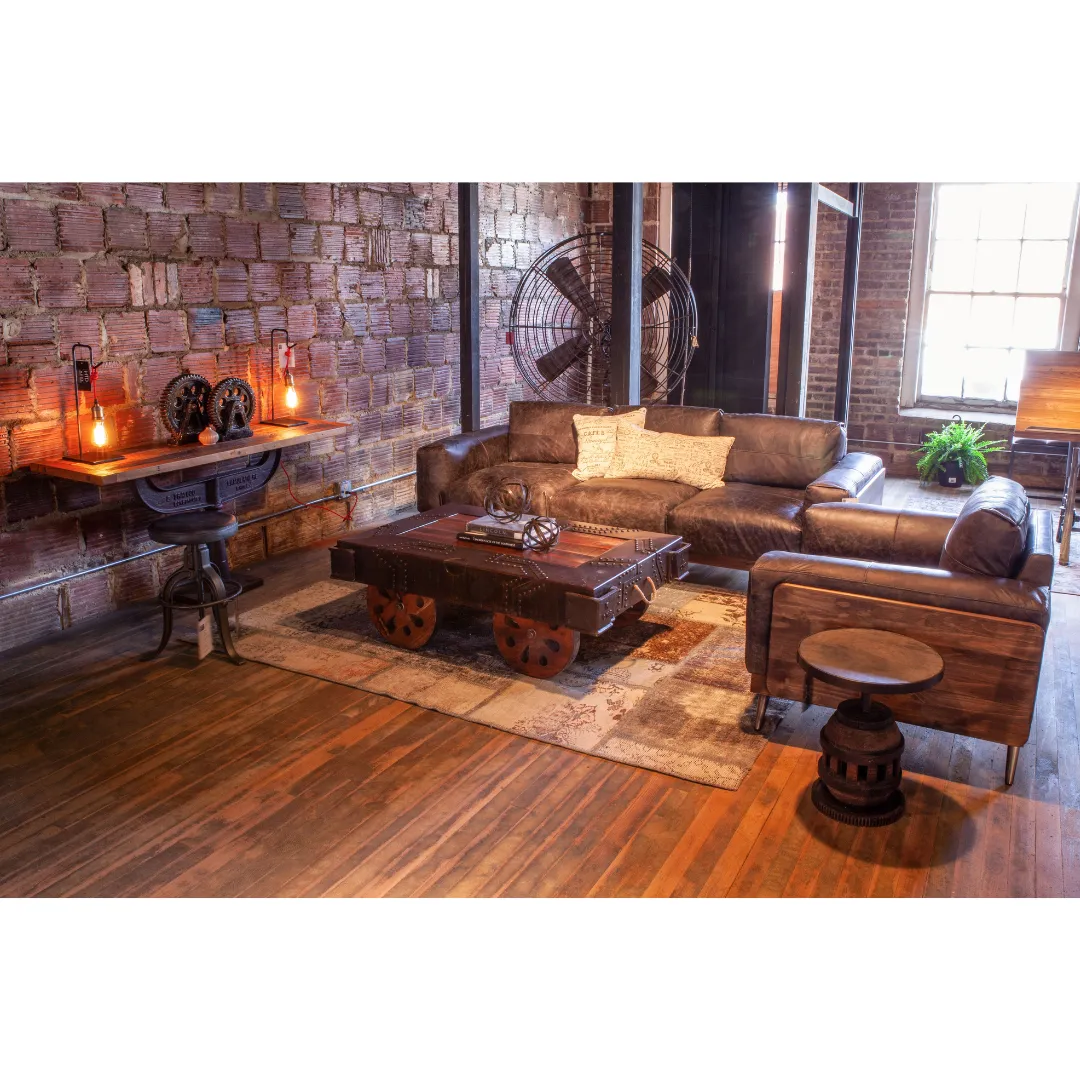 Cravey Industrial Cart Coffee Table