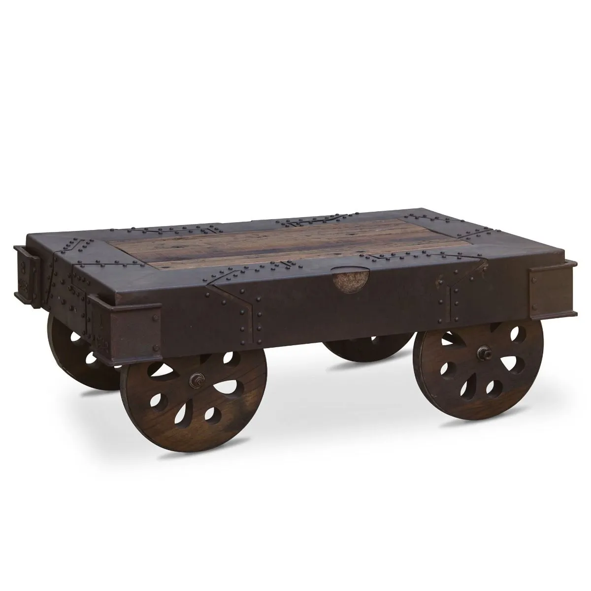 Cravey Industrial Cart Coffee Table