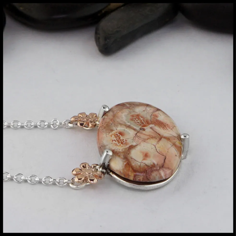 Crazy Lace Agate Pendant