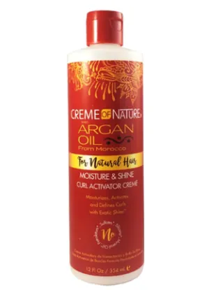 Creme Of Nature Argan Oil Moisture & Shine Curl Activator Creme 12oz