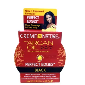 Creme Of Nature Argan Oil Perfect Edges Black 2.25oz. (B00070)