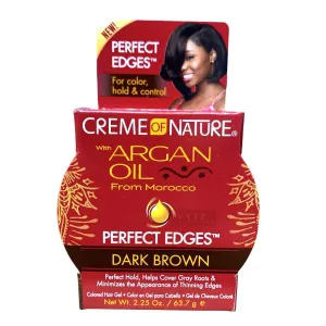 Creme Of Nature Argan Oil Perfect Edges Dark Brown 2.25oz.