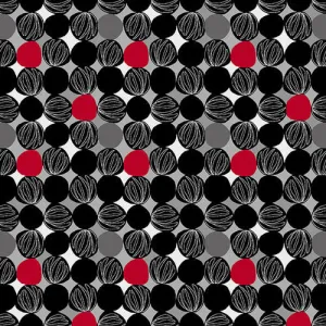Crimson Garden Black/Gray - (1)