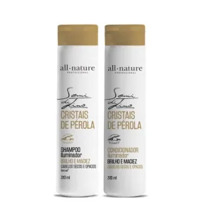Cristais de Pérola Pearl Crystals Hair Shine Semi di Lino Kit 2x310 - All Nature