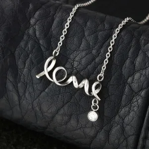 Dad to Daughter Safe Missing Piece Scripted Love Necklace