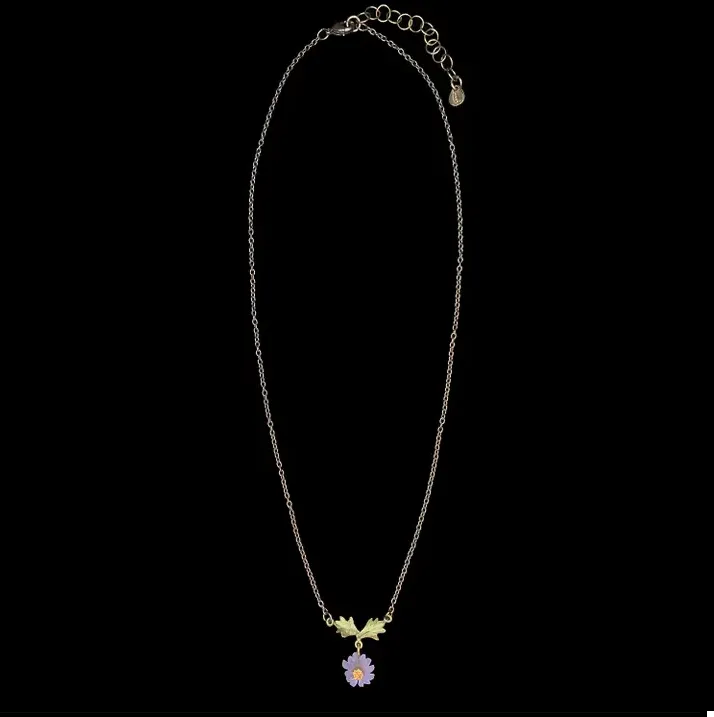 Dainty Aster Pendant Necklace by Michael Michaud