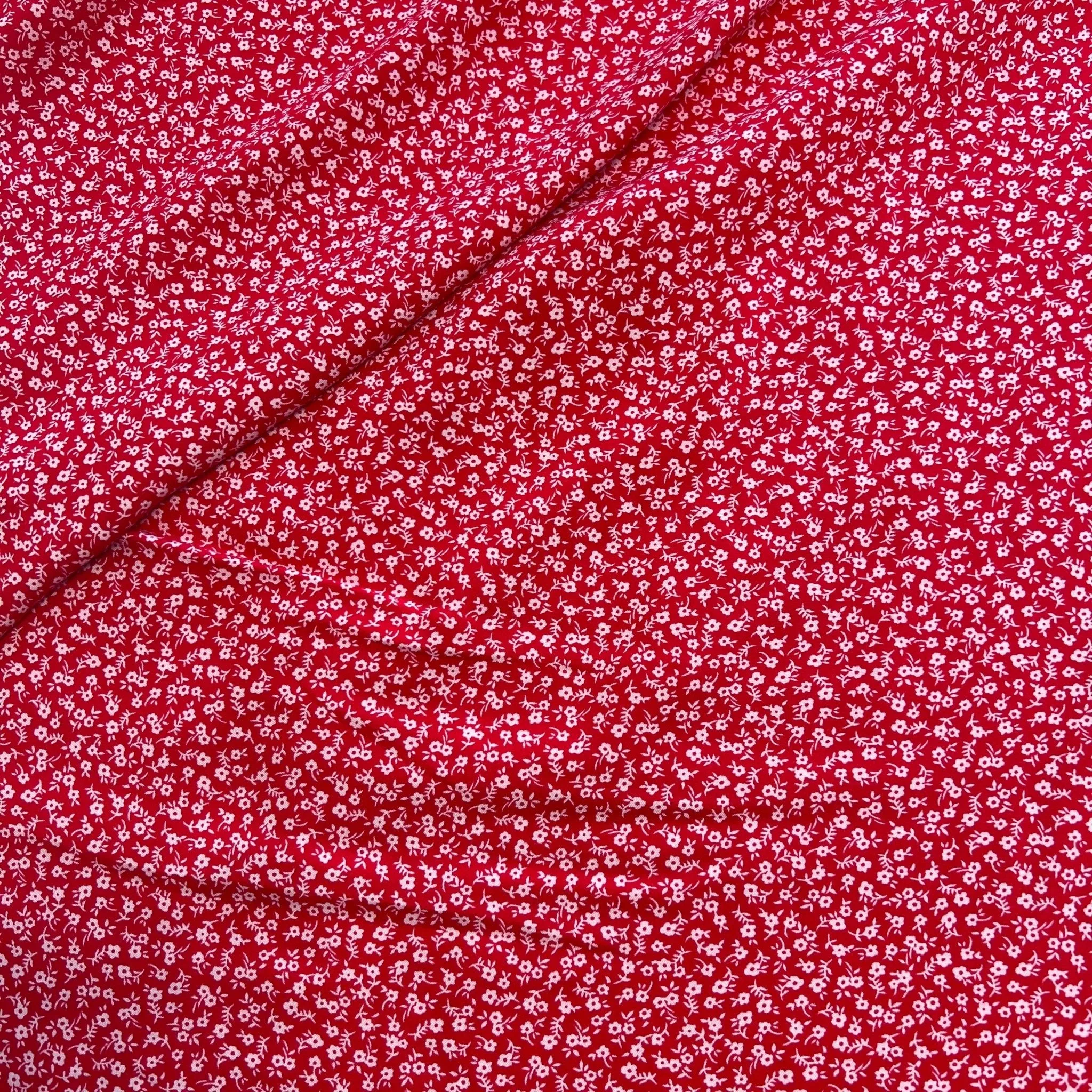 Dainty Flower Viscose | Red