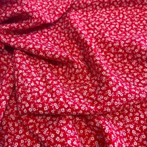 Dainty Flower Viscose | Red