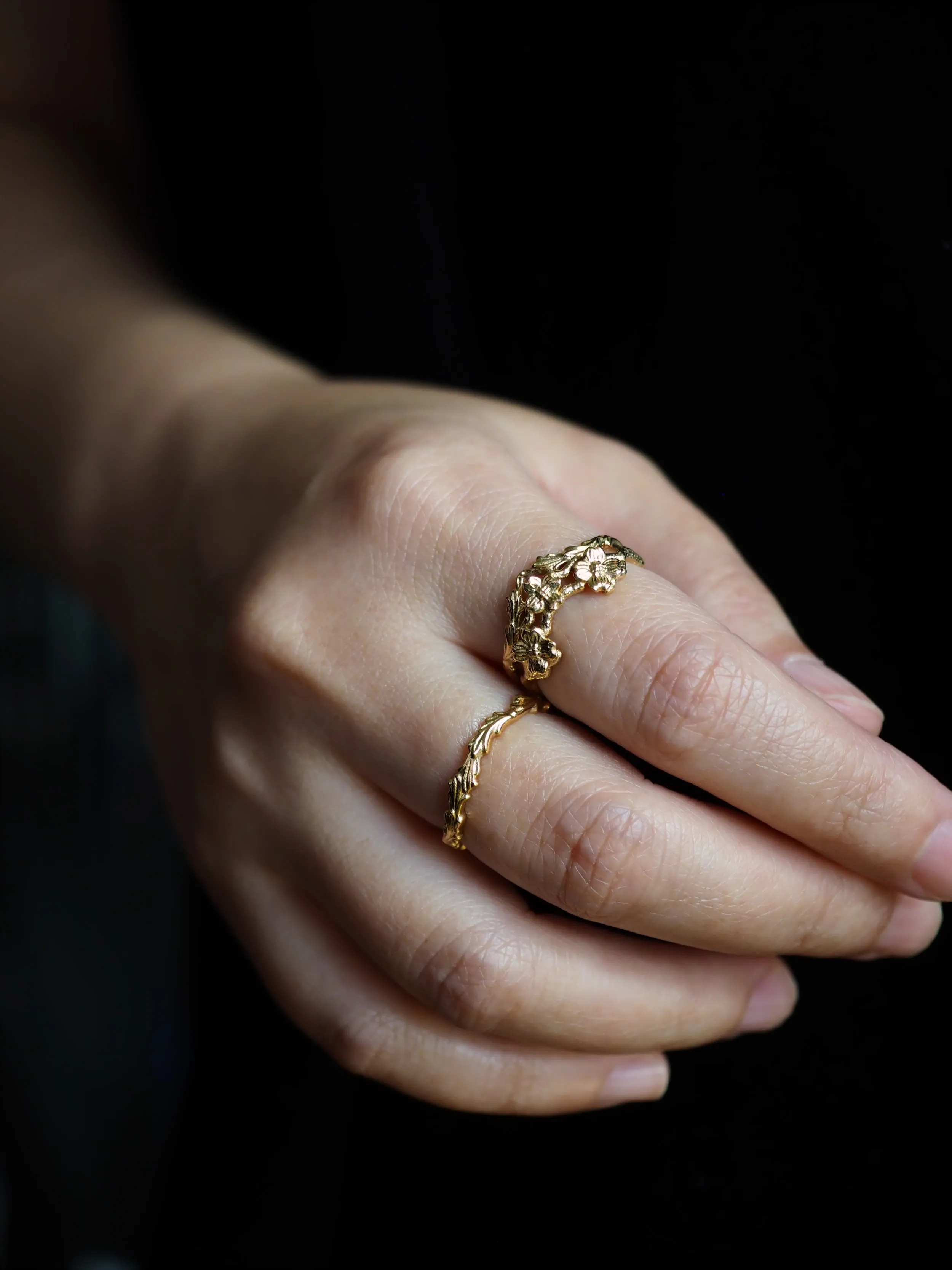 Dogwood Flower Stacking Ring