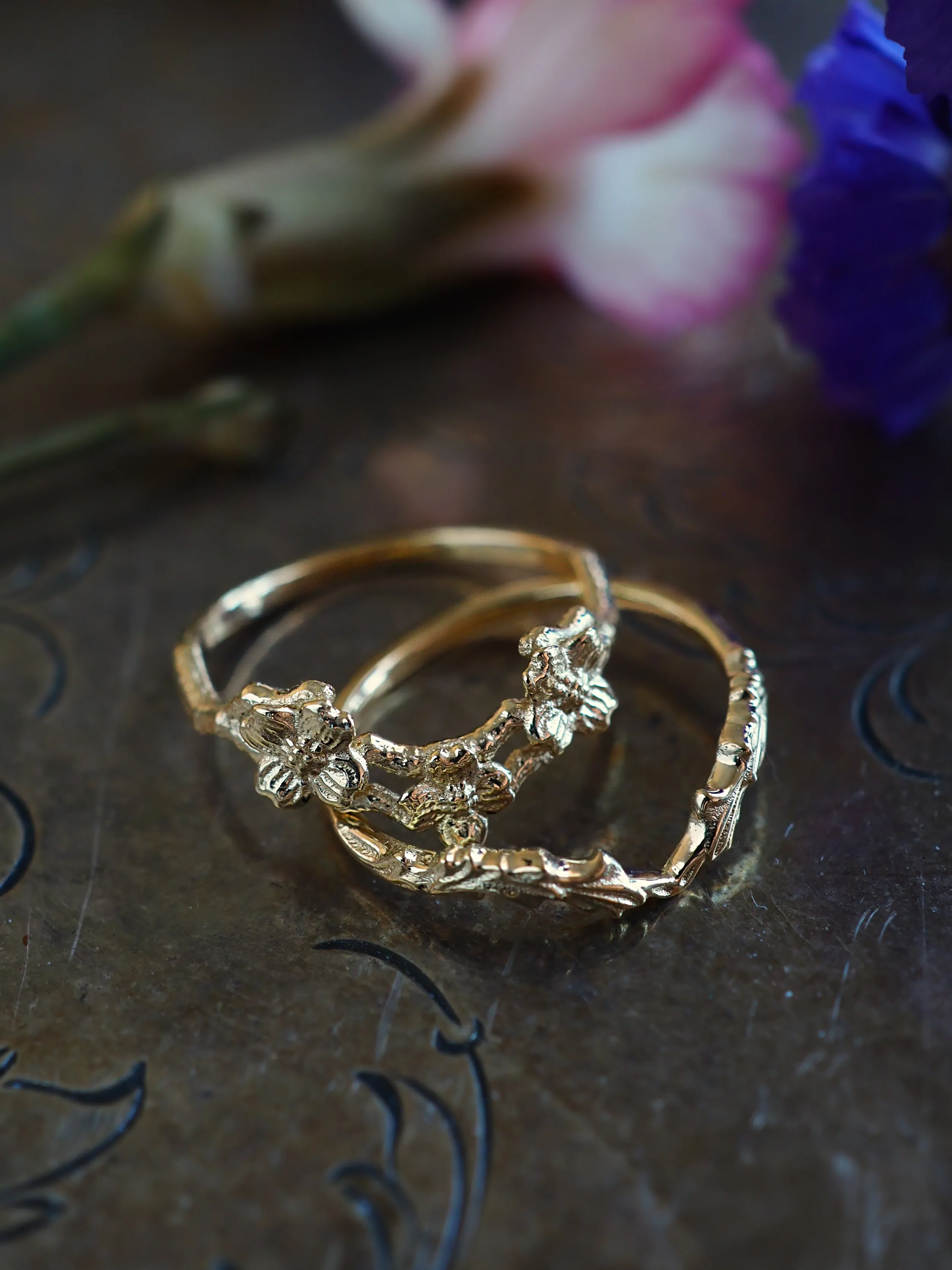 Dogwood Flower Stacking Ring