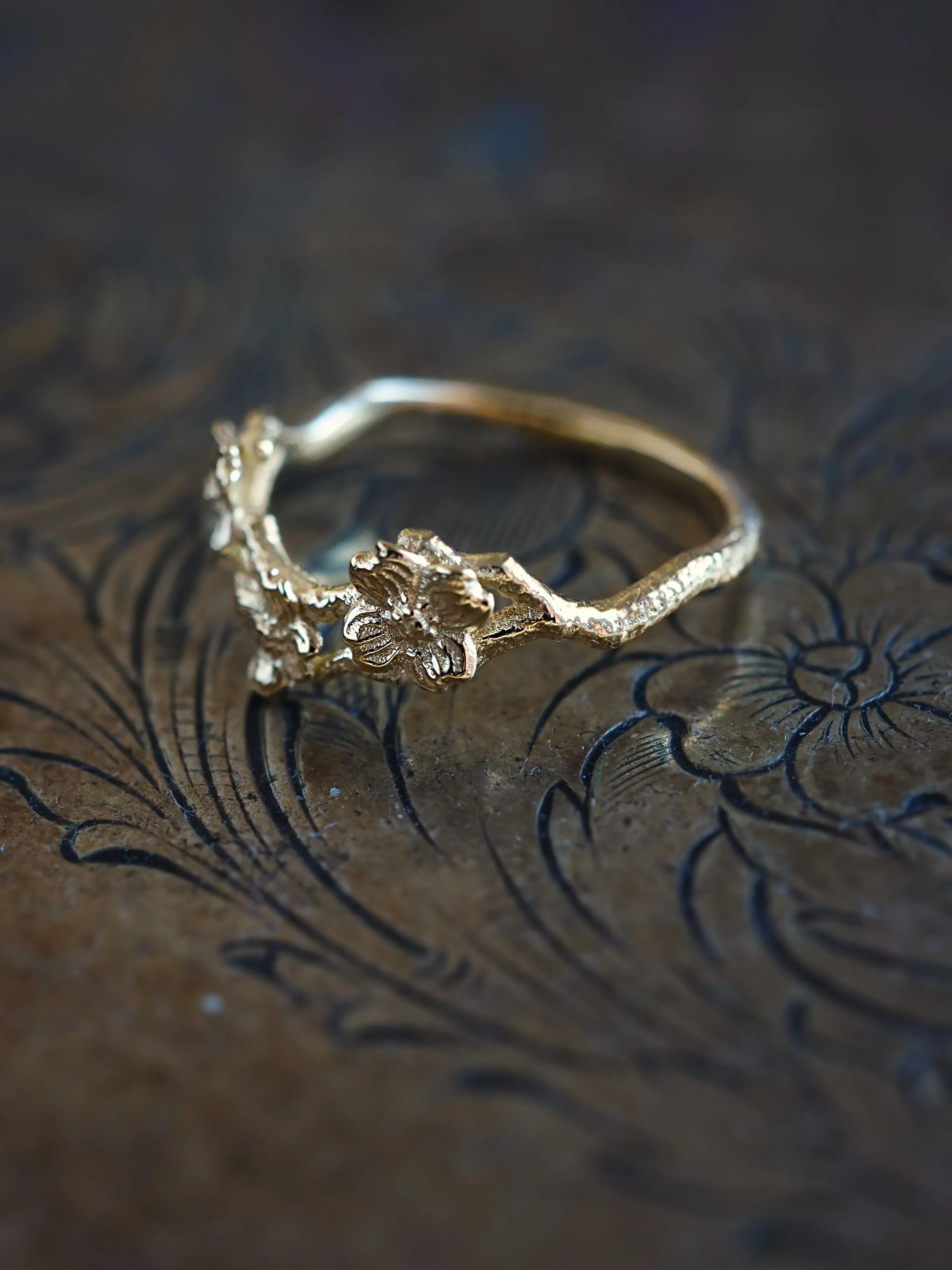 Dogwood Flower Stacking Ring