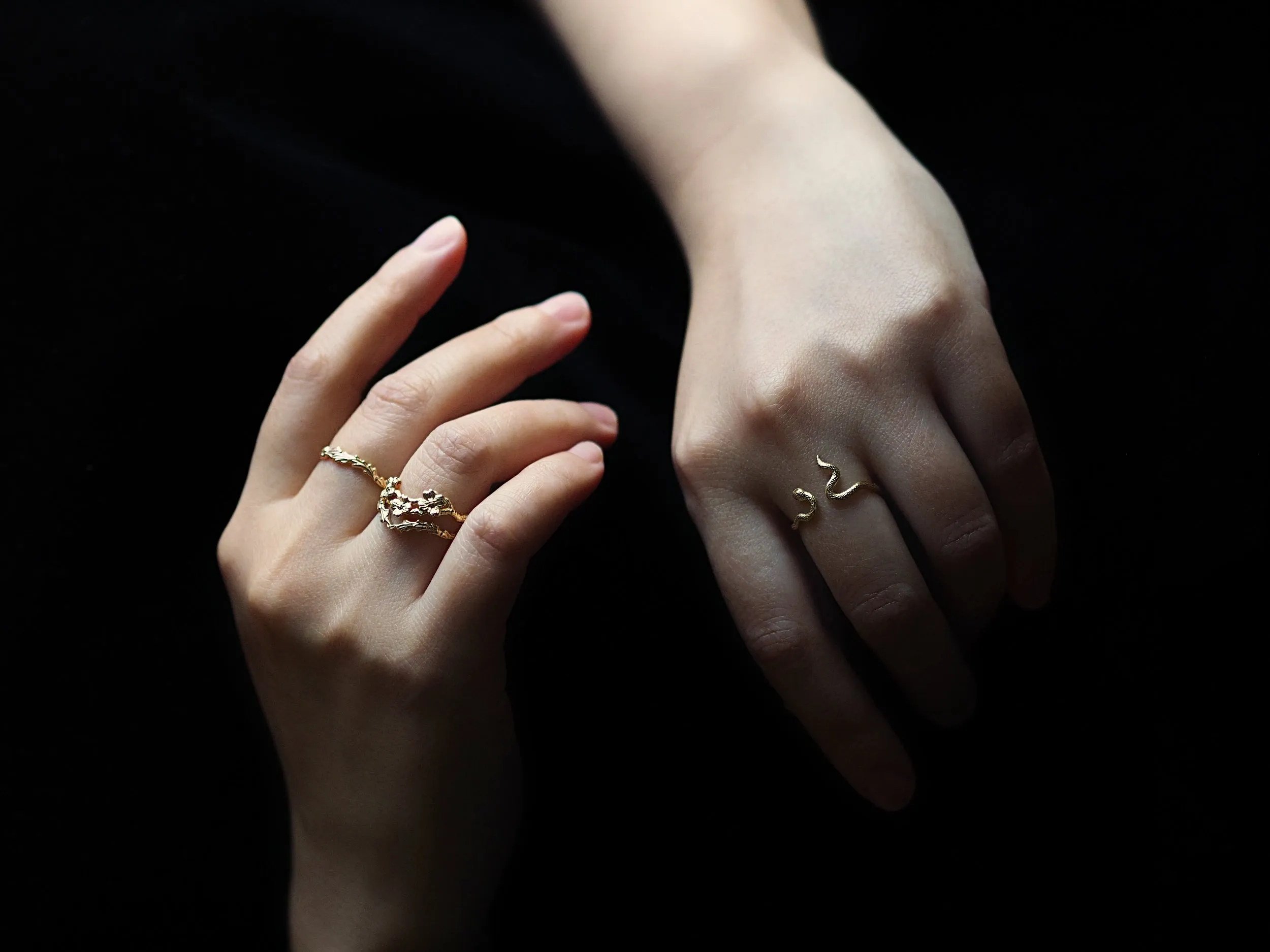 Dogwood Flower Stacking Ring