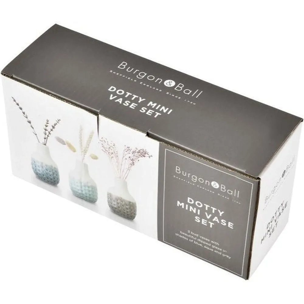 Dotty Mini Vase Trio