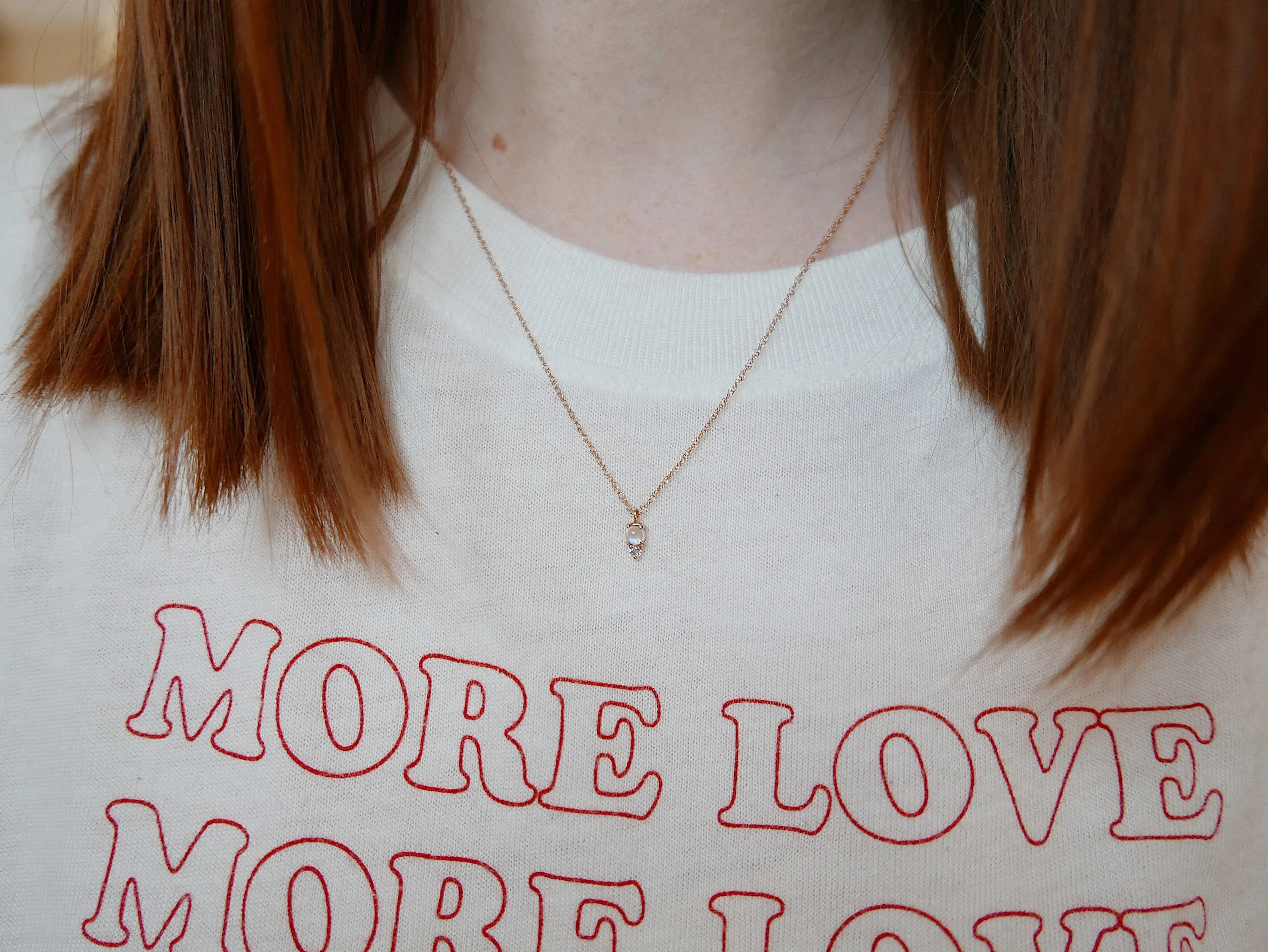Duo Moonstone Necklace