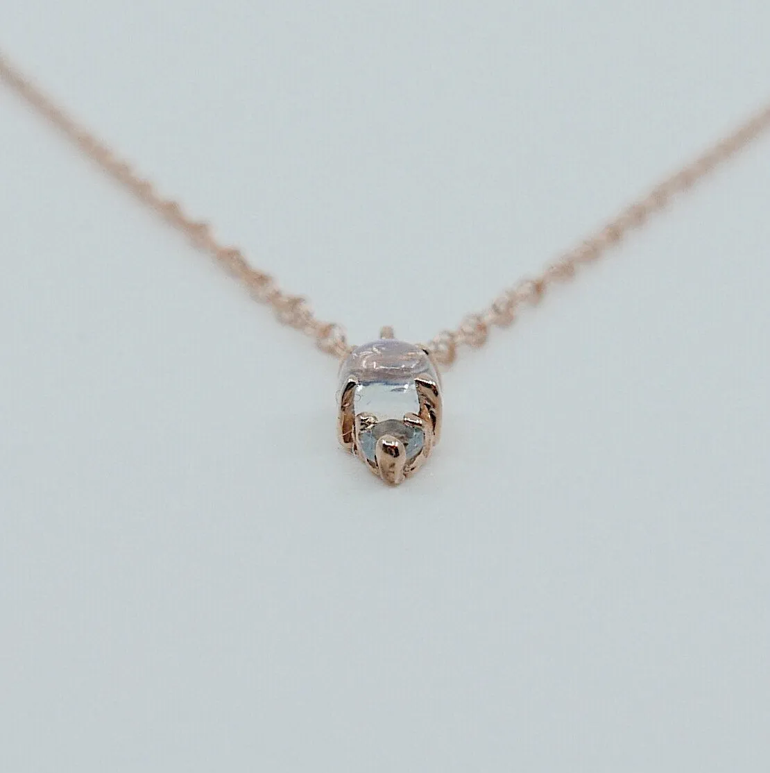 Duo Moonstone Necklace