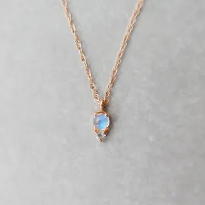 Duo Moonstone Necklace