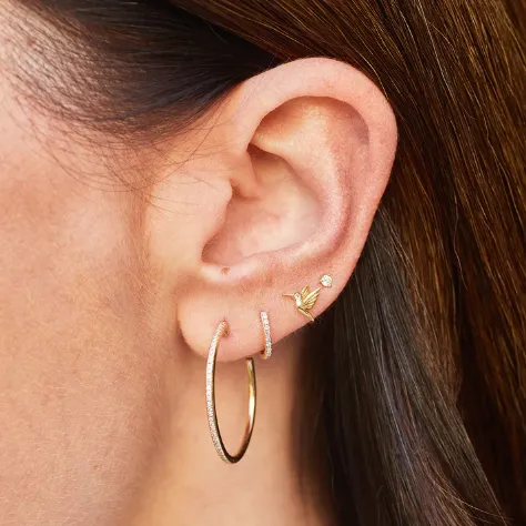EF Collection Mini Hummingbird Stud Earring