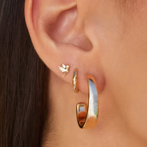 EF Collection Mini Hummingbird Stud Earring