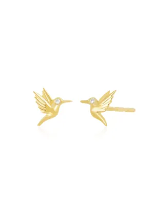 EF Collection Mini Hummingbird Stud Earring