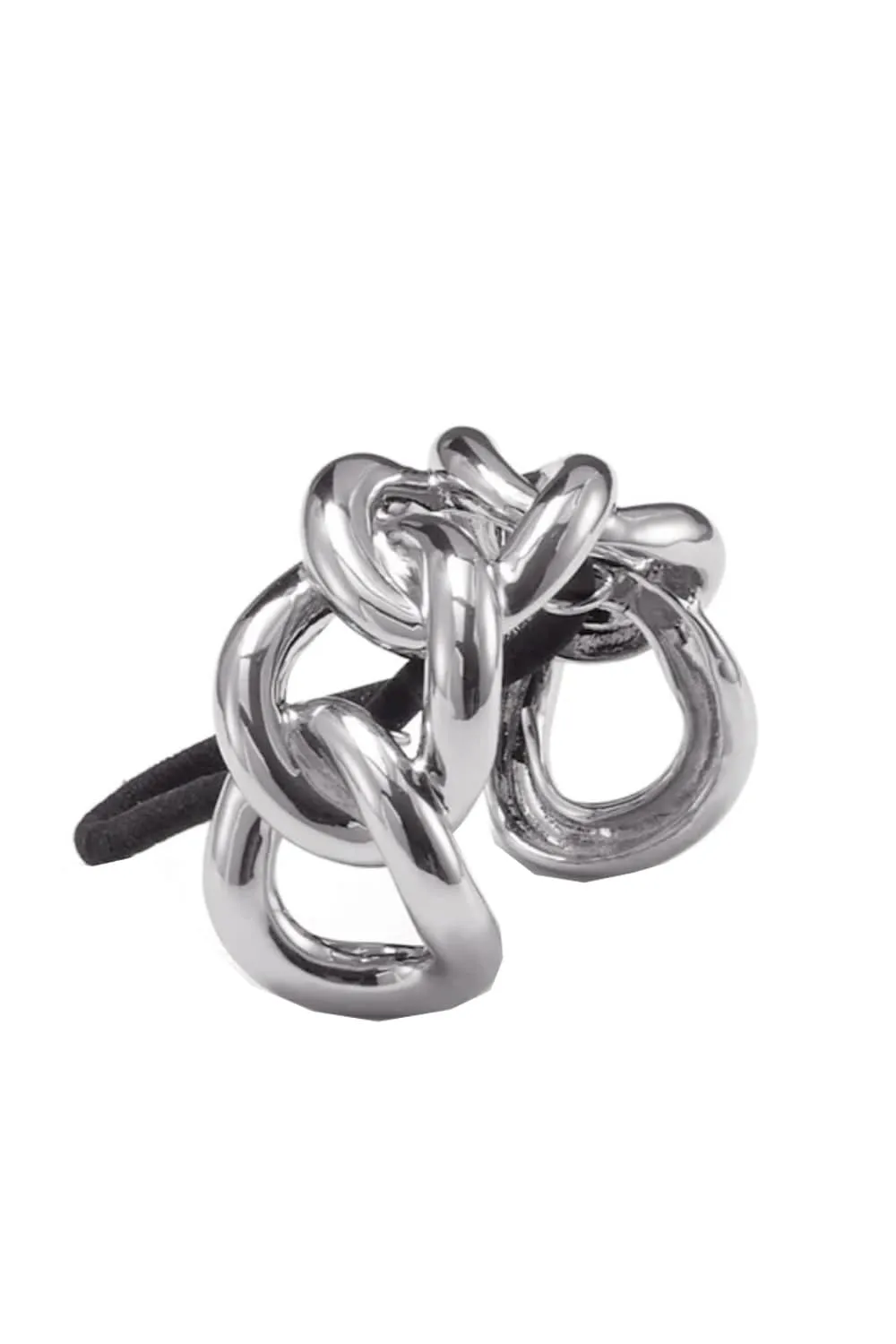 Elena Silver Chain Ponytail Cuff