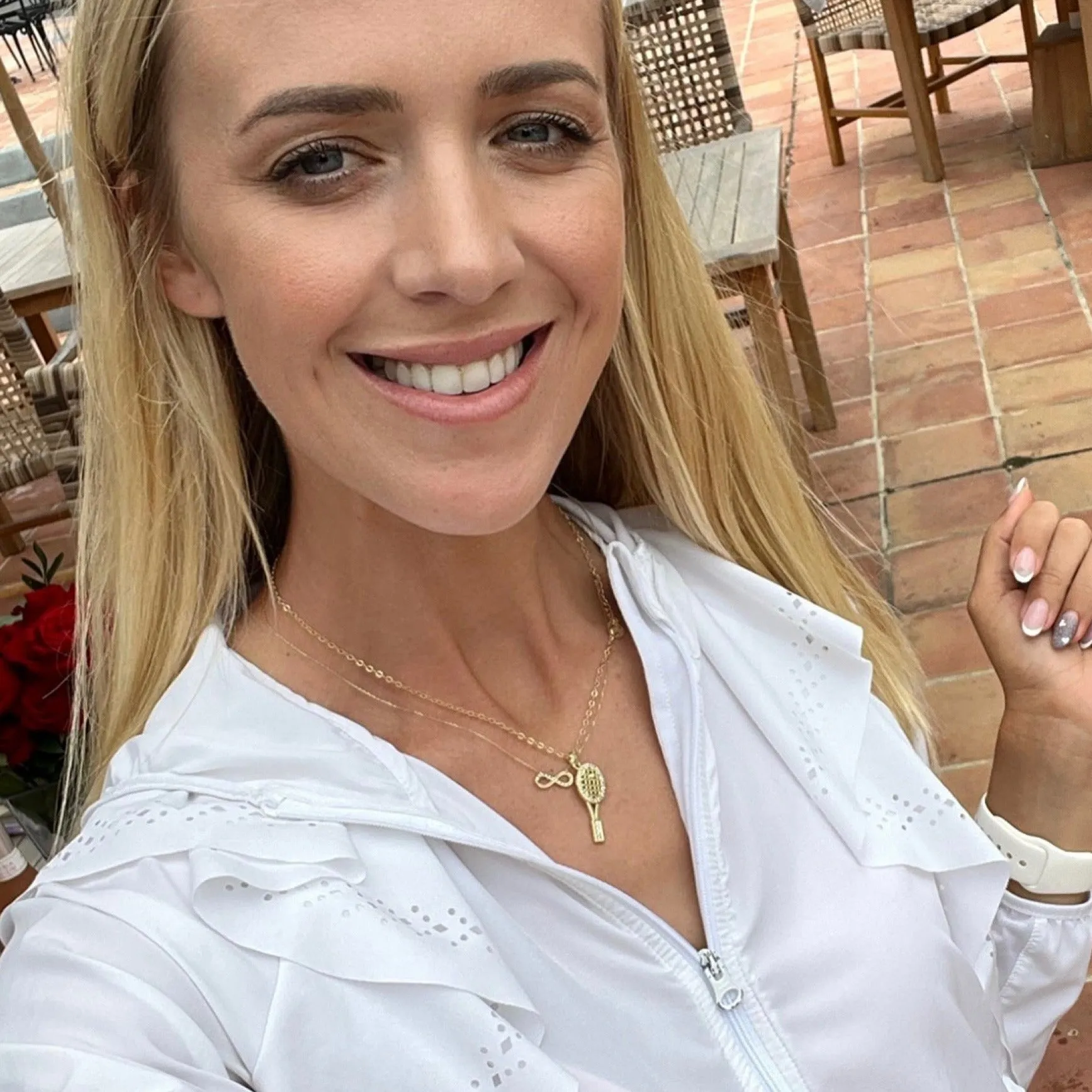 Ema Tennis Charm Necklace