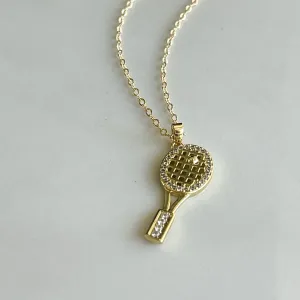 Ema Tennis Charm Necklace