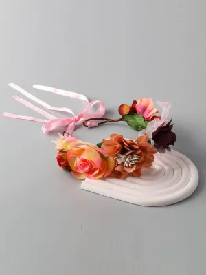 FASHION MULTI COLOR FLORAL HEADBAND