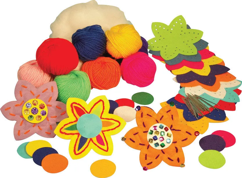 Felt Flowers pk 30