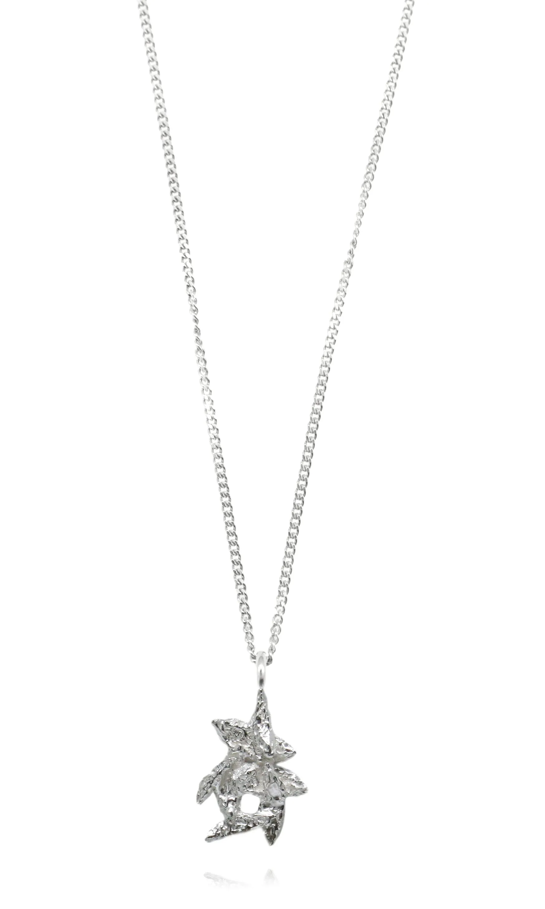Flake Necklace Silver