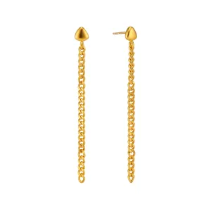 Flat Curb Earrings