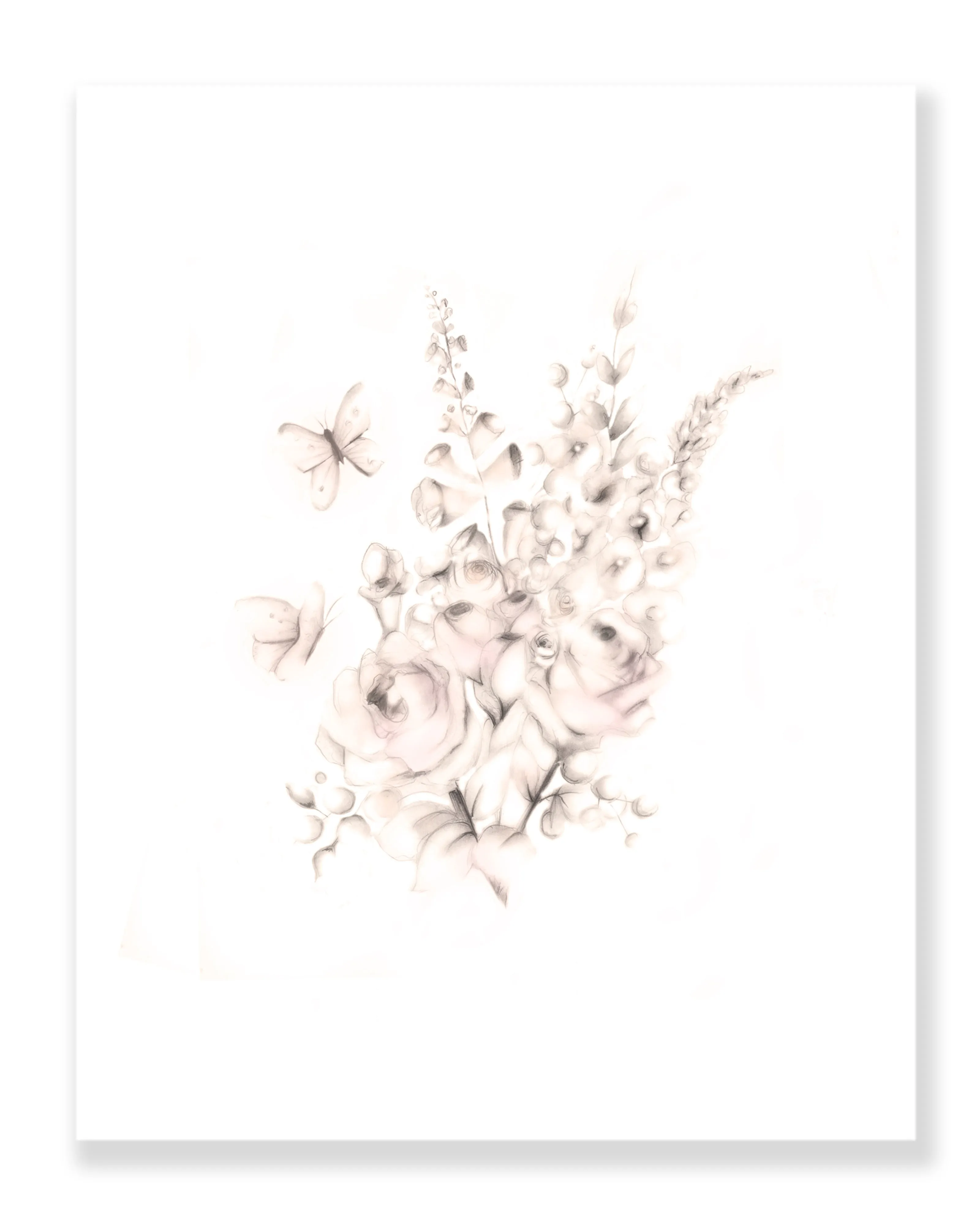 Flower 2 Art Print - Sweet Blush